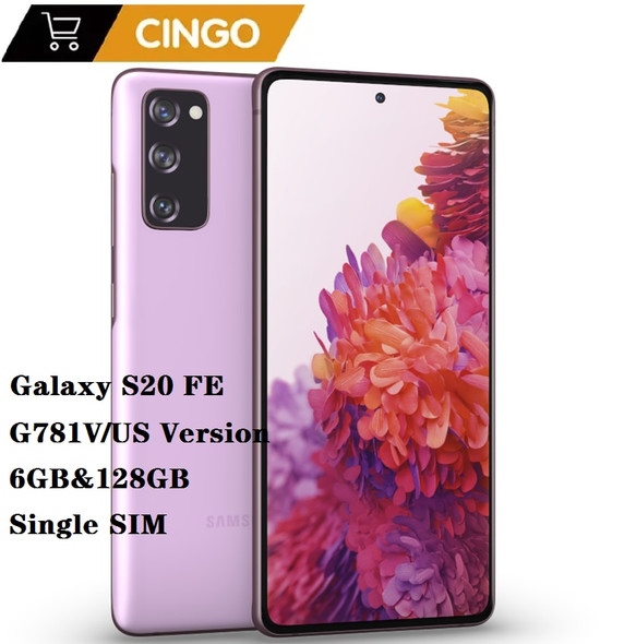 Samsung Galaxy S20 FE 5G G781V US Version 6GB RAM128GB ROM 6.5 "Snapdragon 865 NFC Eight nuclear Original Unlock Mobile Phone.