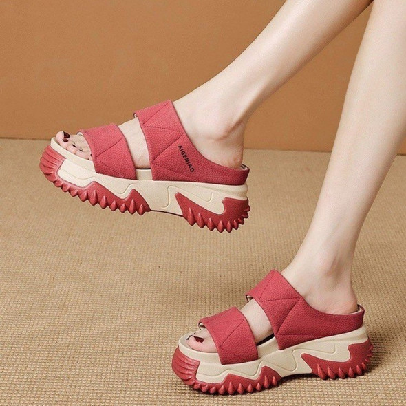 Women Slippers Summer High Heel Platform Slippers Outdoor Beach
