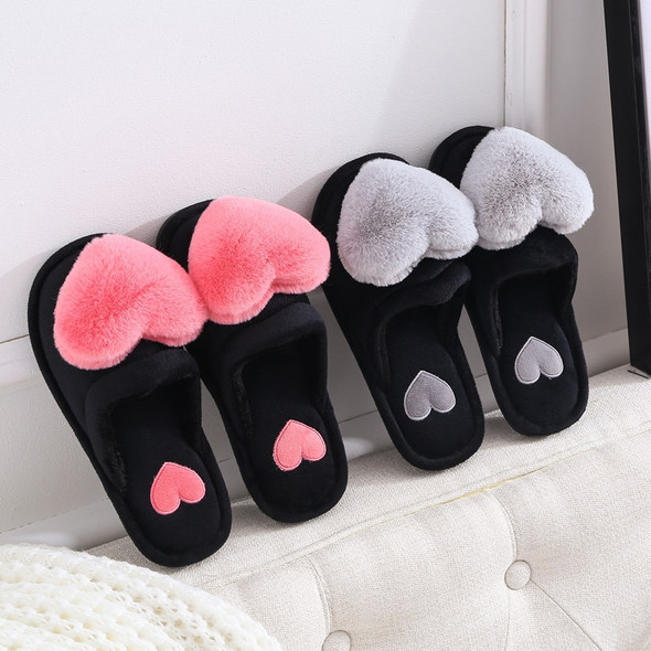 Autumn Winter Women's Plush Slippers Warm Velvet Home Cotton Shoes