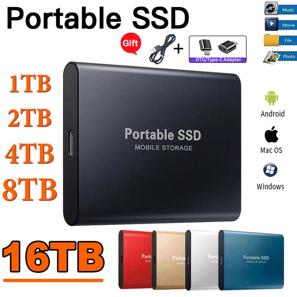 Portable Original High-speed 1TB SSD External Solid State Hard Drive USB3.1 Interface 500GB SSD Mobile Hard Drive for Laptop mac Portable Original High-speed 1TB SSD External Solid State Hard Drive USB3.1 Interface 500GB SSD Mobile Hard Drive for Laptop mac
