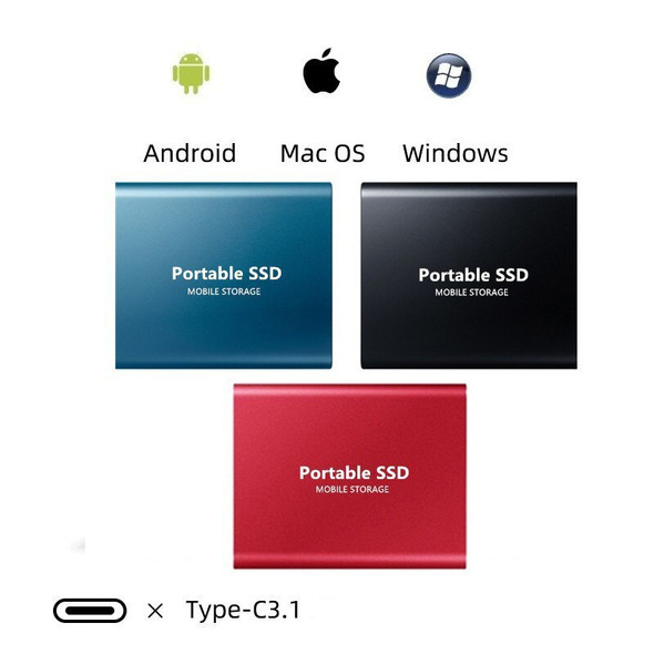Portable Original High-speed 1TB SSD External Solid State Hard Drive USB3.1 Interface 500GB SSD Mobile Hard Drive for Laptop mac Portable Original High-speed 1TB SSD External Solid State Hard Drive USB3.1 Interface 500GB SSD Mobile Hard Drive for Laptop mac