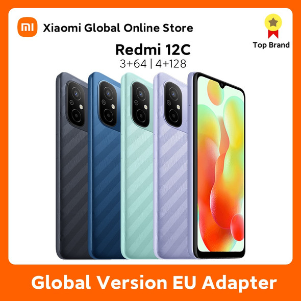 Global Version Xiaomi Redmi 12C 50MP AI Camera MTK Helio G85 6.71 Inch Display 5000mAh Battery