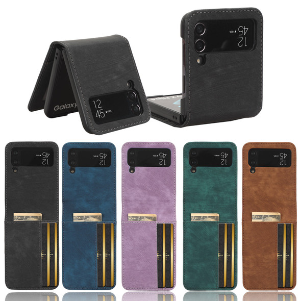 For Samsung Galaxy zflip5 zflip3 zflip4 Case Wallet Multi-card slot Flip Leather Case For Samsung Galaxy Z Flip 5 4 3 Phone Case