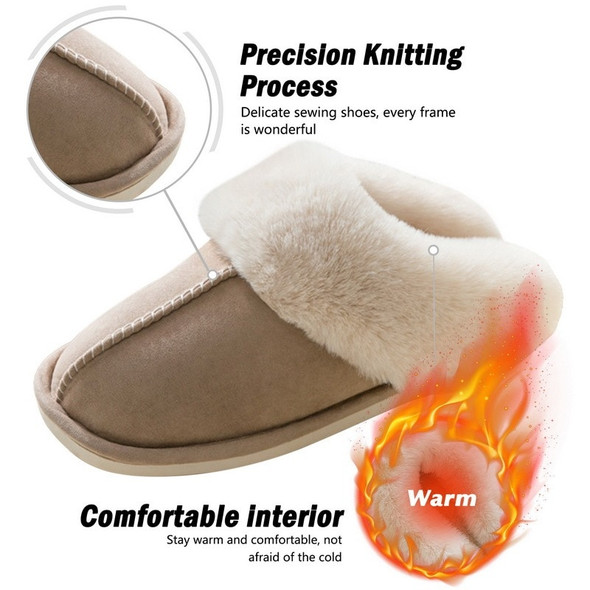 2023 New Fur Slippers Women Winter Plush Sandals Luxury Slip on