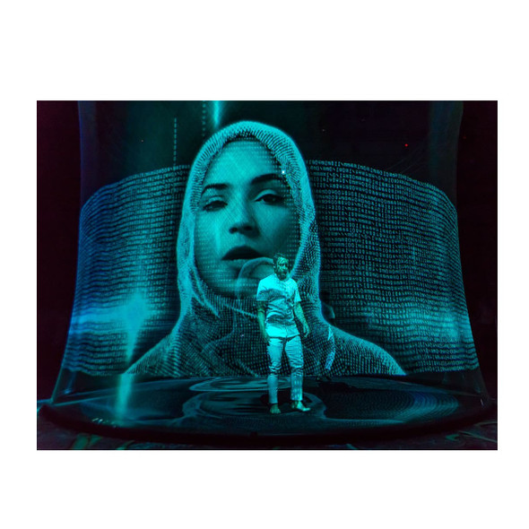 Transparent Hologram Mesh Projector  Screen Holographic Projection