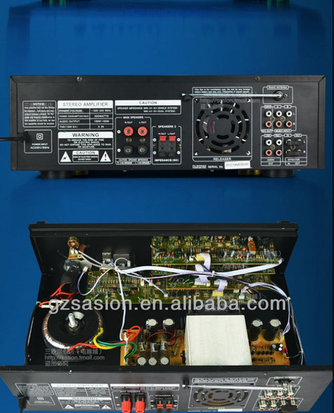 150 Watts 3-CH Powered Mixer Amplifier Professional stereo digital karaoke audio