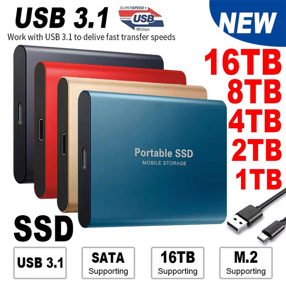 Original High-speed 1TB SSD 2TB Portable External Solid State Hard Drive USB3.1 500GB Interface Mobile Hard Drive for Laptop Original High-speed 1TB SSD 2TB Portable External Solid State Hard Drive USB3.1 500GB Interface Mobile Hard Drive for Laptop
