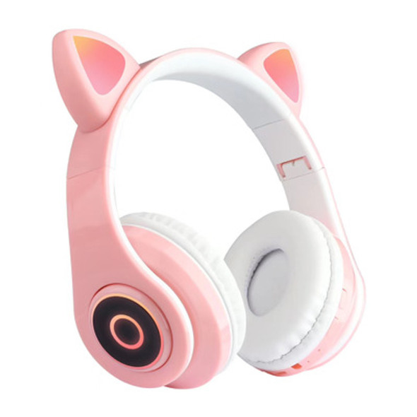 Cute Cat Ear B39 Wireless Headphone With LED Light Wireless Earphone
