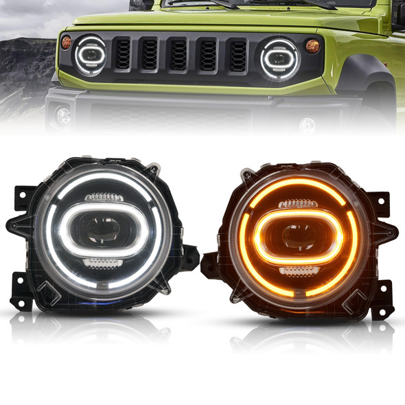 headlamp with sequential turn signal 2018-UP headlights For  Suzuki Jimny