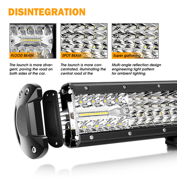 Truck 88W 114W 146W Super Bright 44Inch 20 Inch Offroad Auto Car Led Light Bar