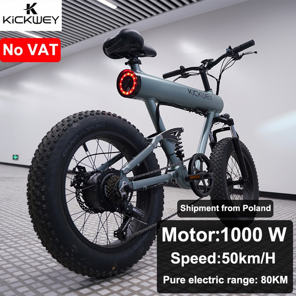 Adult Electric Bicycle 1000w 48V 20ah Mountain Electric Bike 20 Inch Fat Tire Outdoor Entertainment Off Road Electric Bike K20