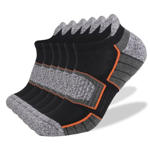 Cotton Breathable Running Socks Ankle Trainer Socks for Men Women Cushioned Sports Socks Cotton Low Cut Walking Socks (6 Pairs)
