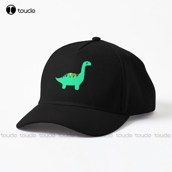 Rainbow Striped Dinosaur Dad Hat Women'S Hats Personalized Custom Unisex Adult Teen Youth Street Skateboard Denim Color Harajuku