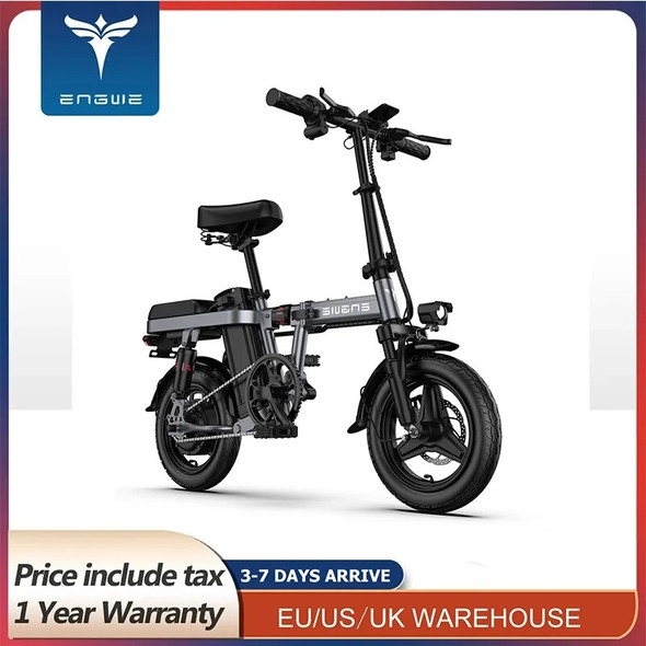 2023 New ENGWE T14 electric bike 350W folding electric bicycle 14inch Mini electric bicycle 48V10A Adult city ebike 25KM/H