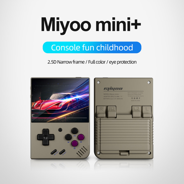 Miyoo Mini + Miyoo Mini Plus V2 Mini+ Retro Handheld Game Console 128GB Cortex-A7 Linux System 3.5-inch IPS Screen Game Player