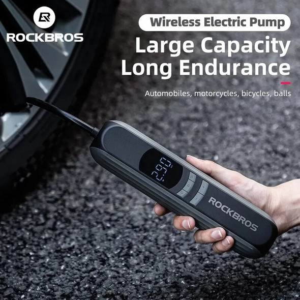 Rockbros wholesale Pump Cycling Electric Air High Pressure Fast Wireless Inflation Pump Portable Bike Accessories A8 A10