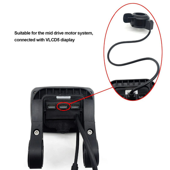 Electric Bike Thumb Throttle Accelerator Part for TSDZ‑2 Mid Drive Motor VLCD5 Display