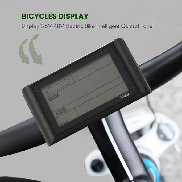 Electric Bicycle LCD-S900 Display 36V 48V Electric Bike Intelligent Control Panel SM with Light Plug Accessories Electric Bicycle LCD-S900 Display 36V 48V Electric Bike Intelligent Control Panel SM with Light Plug Accessories