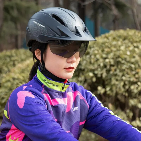 2021 Sunrimoon Electric Bike Helmet Four Seasons Universal Electric Bike MTB Ultralight Cycling Helmet Half Helmet Female