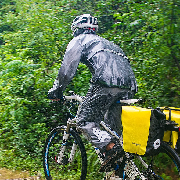ROCKBROS 100% Waterproof Cycling Raincoat Men Women Electric Bicycle Portable Reflective Cycling Jersey MTB Road Bike Equipment1