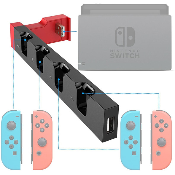 for Nintendo Switch Joy Con Controller Charger Dock Stand Station Holder Switch NS Joy-Con Game Support Dock for Charging for Nintendo Switch Joy Con Controller Charger Dock Stand Station Holder Switch NS Joy-Con Game Support Dock for Charging