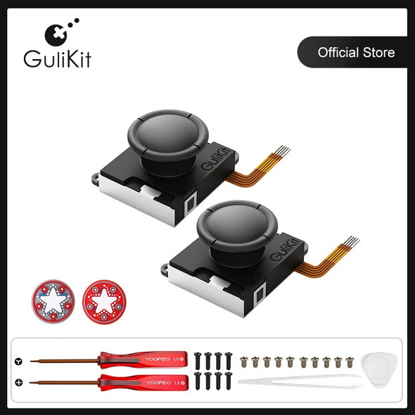 Gulikit Hall Sensing Joystick for JoyCon Replacement No Drifting Electromagnetic Stick for Nintendo Swicth / Switch OLED Repair