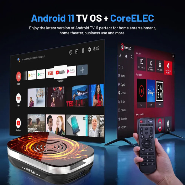 KINHANK Amlogic S905X4 Retro Video Game Console Super Console X4 Plus 90000 Game for 60+ Emulators MAME/ARCADE/DC 4K HD TVBox new