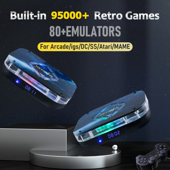 TSINGO Video Game Console HNX4 95000+ Games for MAME/SS/DC/Amiga 4+32GB S905X4 CPU Android 11 TV Box Dual WiFi 4K HD