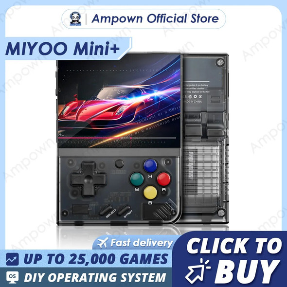 MIYOO Mini Plus Portable Retro Handheld Game Console V2 Mini+ IPS Screen Classic Video Game Console Linux System Children's Gift New