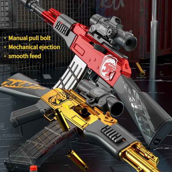 New Product AK47 Toy Gun Manual AKM Pull Bolt Shell Ejection Soft Bullet Gun Children's Outdoor Sports Parent-child Toy Pistol New Product AK47 Toy Gun Manual AKM Pull Bolt Shell Ejection Soft Bullet Gun Children's Outdoor Sports Parent-child Toy Pistol