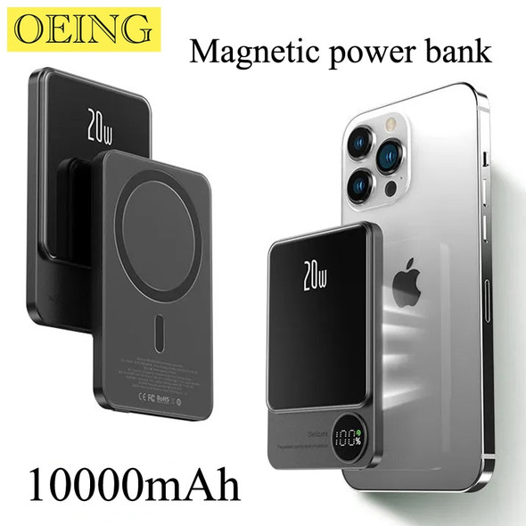 New 10000mAh Macsafe Power Bank 15W Magnetic Wireless Fast Charger For iphone 12 13 14 14Pro Max External Auxiliary Battery Pack