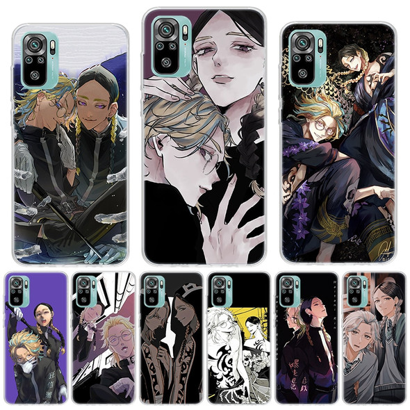 Ran Haitani Rindou Tokyo Revengers Silicon Call Phone Case For Xiaomi Redmi 10 10C 12 12C 9 9C 9A 10A 9T 8A 7A 6A 8 7 6 Pro 10X