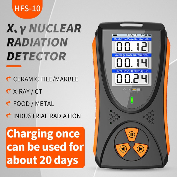 HFS-10 Geiger counter Nuclear Radiation Detector X-ray Beta Gamma Detector Geiger Counter Dosimeter Lithium battery