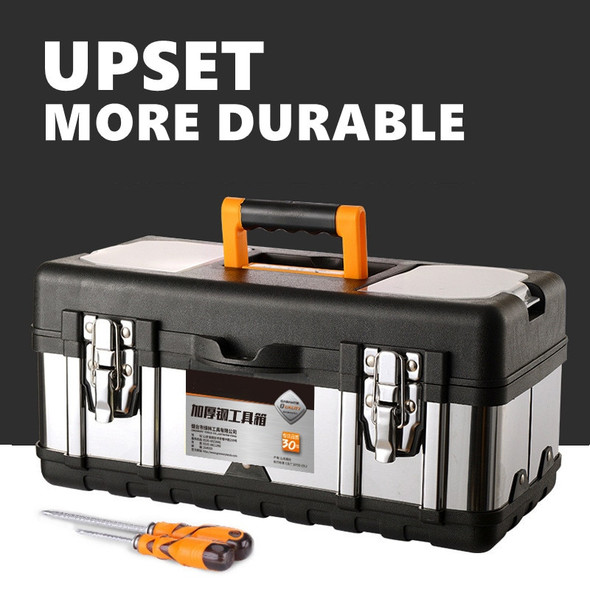 Tool Box Suitcase Stainless Steel Toolbox Industrial Grade Multifunctional Tools Storage Box Metal Portable Organizers Boxes