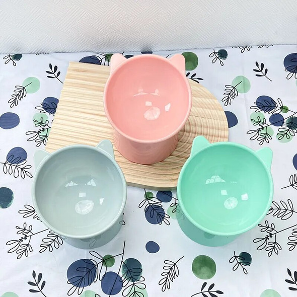 Pet Food Bowl Tilt High Bottom Neck Protector Antichoking Dog and Cat Water Bowl Antidumping Dog Feeding Supplies Pet Food Bowl Tilt High Bottom Neck Protector Antichoking Dog and Cat Water Bowl Antidumping Dog Feeding Supplies
