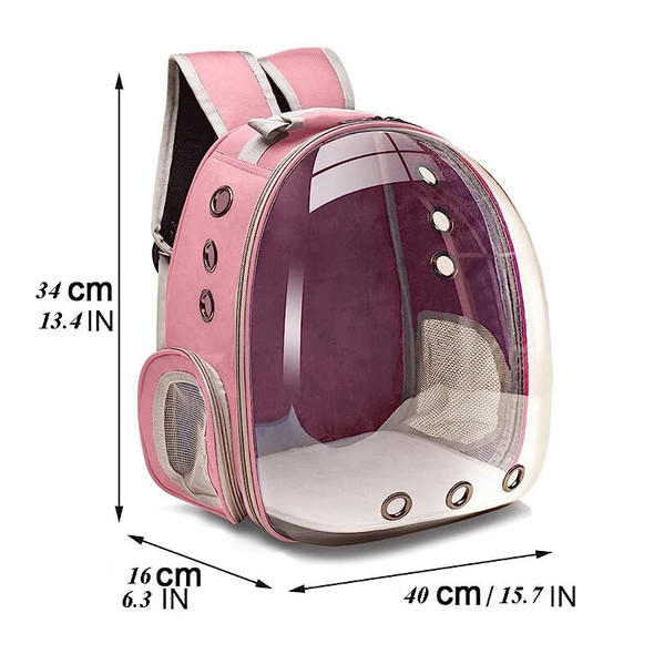 Cat Pet Carrier Backpack Transparent Capsule Bubble Pet Backpack Small Animal Puppy Kitty Bird Breathable Carrier for Travel