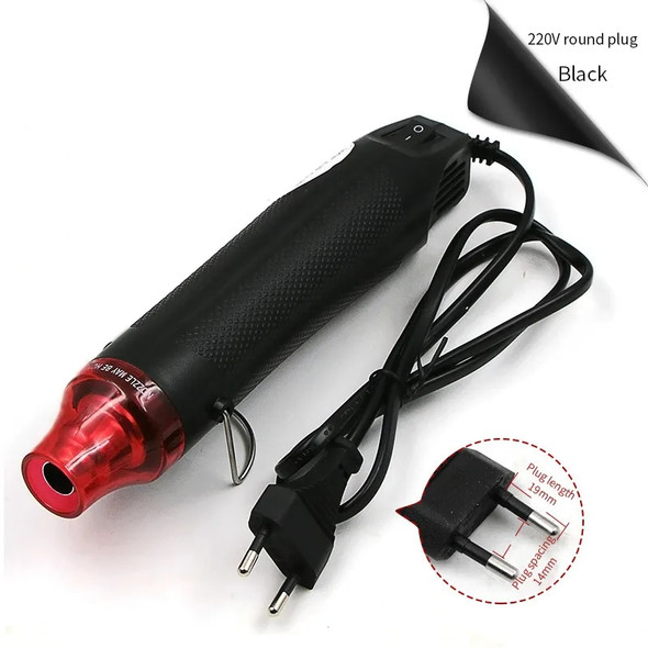 220V EU Standard DIY Hot Air Gun Mobile Phone Repair Tool Hair Dryer Welding Support Seat Shrink Plastic Air Heat Gun 300W