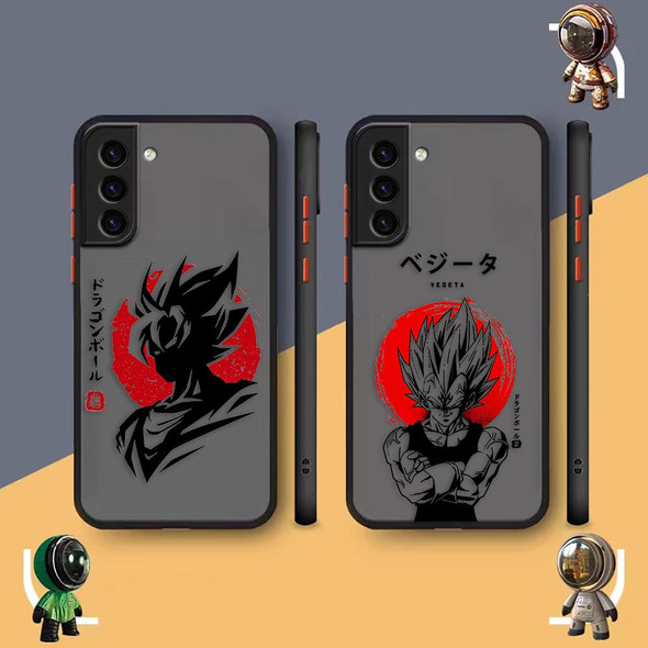 Matte Phone Case for Samsung Galaxy S23 S22 S21 S20 S10 4G S9 S8 Plus ULTRA 5G LITE Case Funda Shell Anime D-DragonBall G-Goku