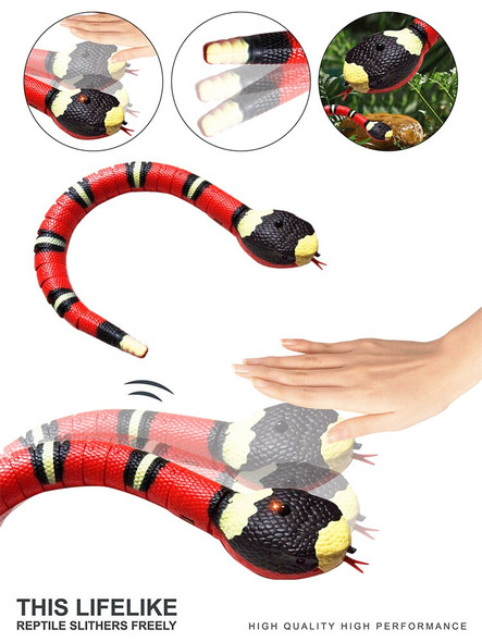 Automatic Cat Toys Eletronic Snake Interactive Smart Sensing Snake Tease For Cats Dogs Pet Kitten Toys Pet Accessories