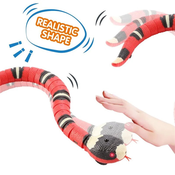 Automatic Cat Toys Eletronic Snake Interactive Toys Smart Sensing Snake Tease Toys For Cats Dogs Pet Kitten Toys Pet Accessories