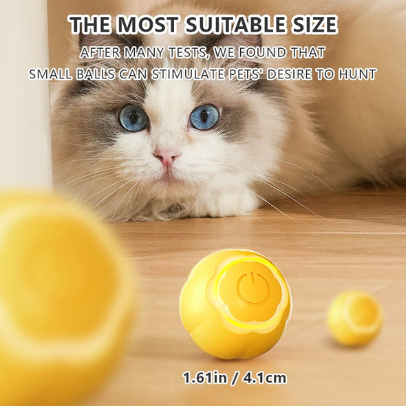 Smart Cat Toy Automatic Rolling Ball Electric Self-moving Kitten Toy Ball Indoor Interactive Cat Accessories Pet Smart Toys