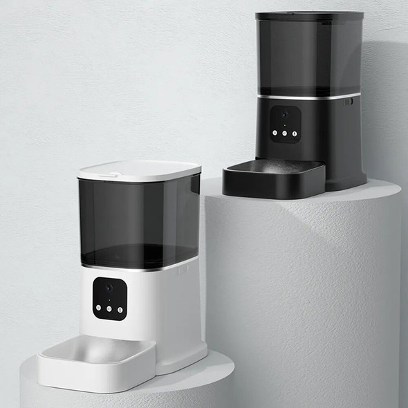 6L Smart Pet Feeder With Camera WIFI APP Real Time Remote Control Dispenser Automatic Induction Water Feeder For Cats Dogs Bowl