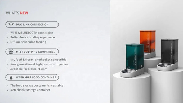 PETKIT Newest Wifi App Auto Smart Pet Feeder FRESH Element SOLO with Multi-color Optional Automatic Cat Food Dispenser