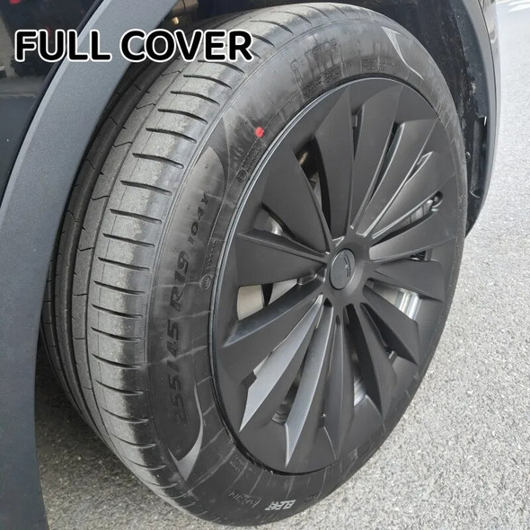 4PCS Hub Cap 19 Inch Performance Replacement Wheel Cap Automobile Hubcap Full Rim Cover Accesfor Tesla Model Y 2018-2023