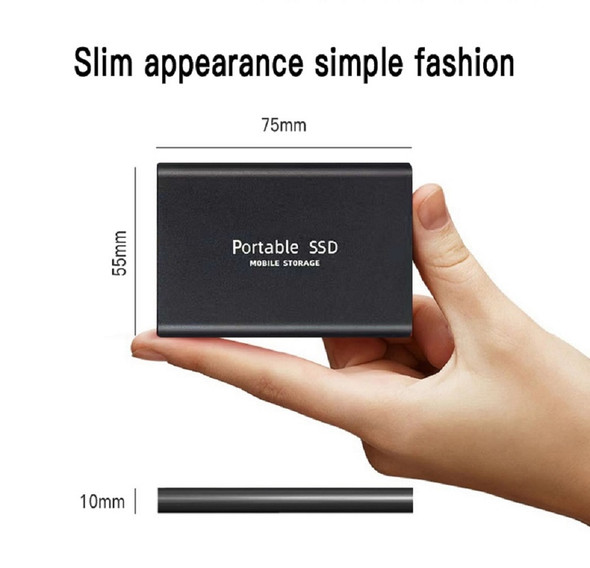 1TB Portable SSD 2TB External Solid State Drive 500GB High Speed External Hard Drive M.2 USB 3.1 Interface Mass Storage disk