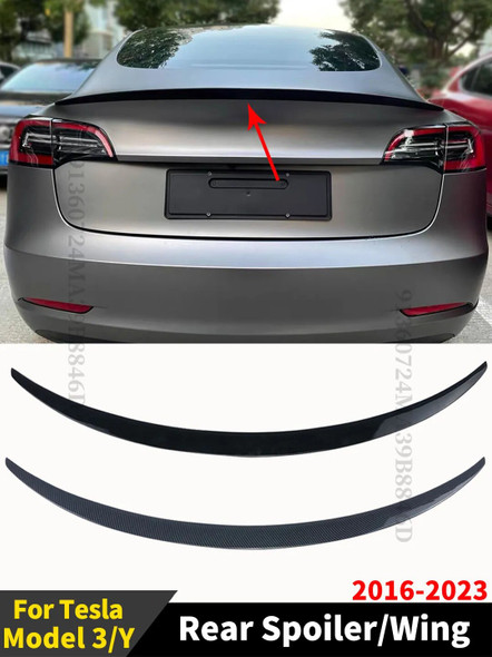 Rear Trunk Spoiler Wing Splitter For Tesla Model 3 Y 2016- 2019 2020 2021 2022 2023 Air Dam High-performance Tuning Accessories Rear Trunk Spoiler Wing Splitter For Tesla Model 3 Y 2016- 2019 2020 2021 2022 2023 Air Dam High-performance Tuning Accessories