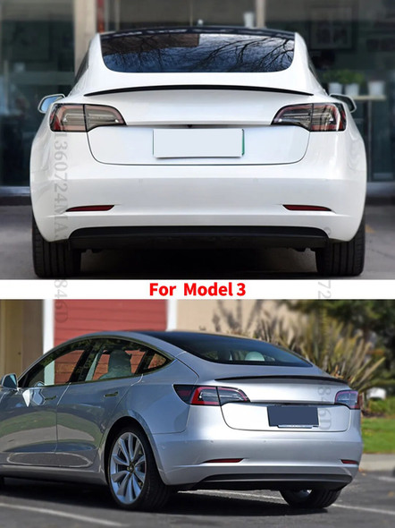 Rear Trunk Spoiler Wing Splitter For Tesla Model 3 Y 2016- 2019 2020 2021 2022 2023 Air Dam High-performance Tuning Accessories Rear Trunk Spoiler Wing Splitter For Tesla Model 3 Y 2016- 2019 2020 2021 2022 2023 Air Dam High-performance Tuning Accessories