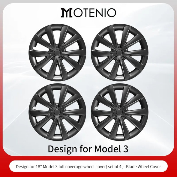 4PCS Hub Cap for Tesla Model 3/Y ,18inch/19inch Wheel Hubcap Performance Replacement Wheel Cap