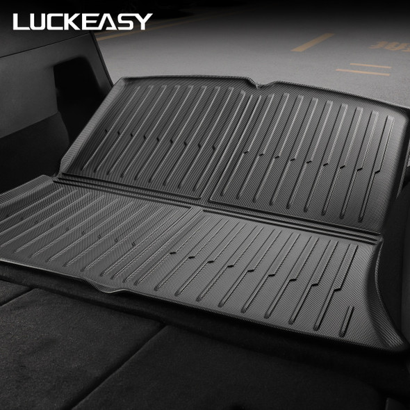 LUCKEASY For Tesla Model Y 2021-2023 Rear Seat Backrest Protective Pad Trunk