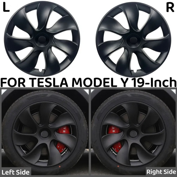 4PCS 19 Inch Wheel Caps for Tesla Model Y HubCap Performance Automobile Replacemen Hub cap Full Rim Cover Accessories 2018-2023